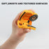 Baby Construction Vehicles Teething Toys, Food Grade Silicone Teether with Pacifier Clip (Dump Truck)