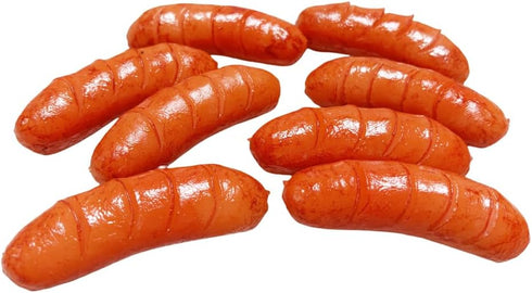 Generic 8 PCS Fake Artificial Hot Dog Fake Sausage Simulated hot Dog,Artificial Food Model Fake Lifelike Simulated Food