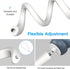 Baby Monitor Mount for Owlet Cam 2 / Cam Smart, 360° Flexible Goosenecks Holder for Crib Nursery