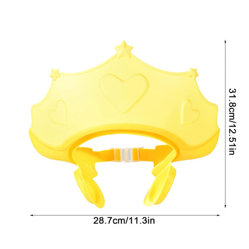 Hoghaki Baby Shower Caps Shield, Adjustable Silicone Shower Caps for Kids, Waterproof Shampoo Hat for Children Toddler