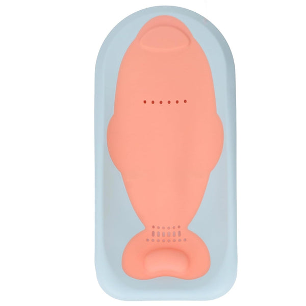 Focket Baby Bath Support, Ergonomic Spine Protection Foldable Quick Drying Slip Baby Bath Seat, Cushion with Reusable