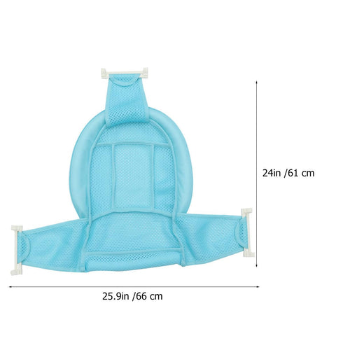 Comfortable Adjustable Bath Seat - Blue with Random Button Colors