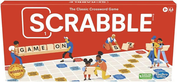 Hasbro Gaming Scrabble Board Game - Classic Crossword Game for Kids Ages 8+, Fun Family Game for 2-4 Players