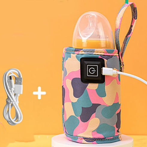 TTAMG Srutueo Universal USB Milk Water Warmer Travel Stroller Insulated Bag Portable Baby Nursing Bottle Heater