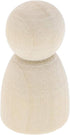 Bright Creations Wood Peg Dolls, Wooden Figures, 1.1 Inch, 50-Pack Mini Figures