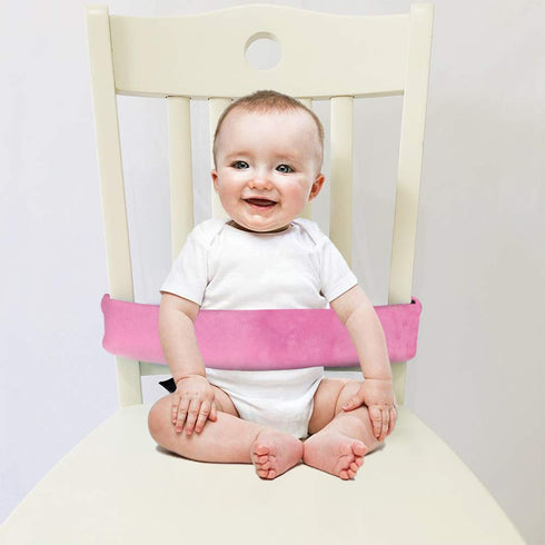 Universal Baby Safety High Chair Straps - Pink Harness for Infants & Toddlers