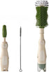 JSONO Baby Bottle Cleaning Kit - Liquid-Dispensing Brush System with Nipple & Straw