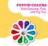 Poppin Colors - Kids Spinning Toy, Push and Pop Dimple Toy, Educational Toy for Ages Over 15 Months
