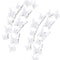 24pcs 3D Butterfly Removable Mural Stickers - Wall Stickers Decal for Home and Room Decoration (White-24pcs)