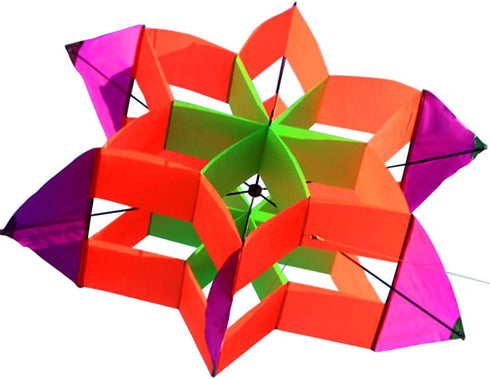 Hengda Kite-New Version 42 Inch 3D Lotus Flower Kite for Kids and Adults, Easy to Carry with Flying Line