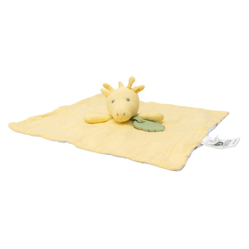 Giraffe-Themed Comforter with Rubber Teether - Perfect for Babies