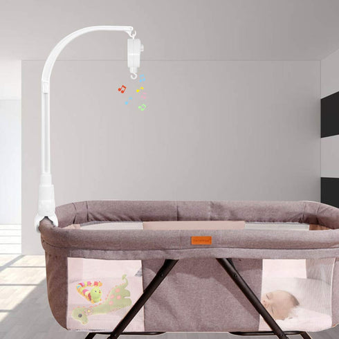 AFUNTA 23 Inch Baby Mobile for Crib, Adjustable RotatableCrib Mobile Arm with Music Box, Crib Mobile for Baby Nursery