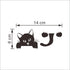 Harlorki Little Black Cat Wall Stickers, Light Switch Decor for Nursery