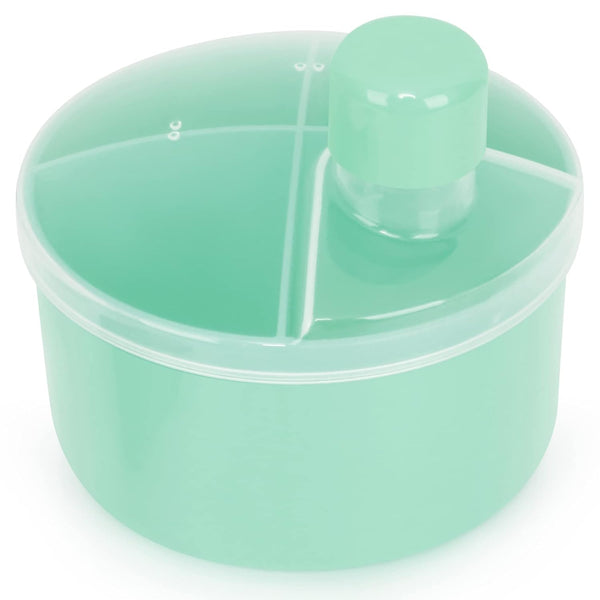 Accmor Formula Dispenser On The Go, Non-Spill Rotating Four-Compartment Formula Container to
