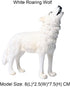 Flormoon Realistic Roaring Wolf Animal Figures - Plastic Early Educational Toys Cupcake Topper for Kids 3+