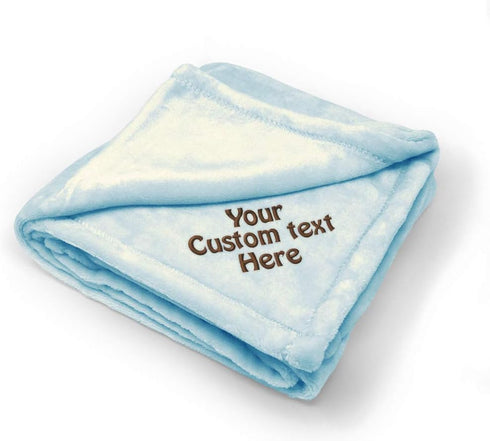 Fastasticdeals Nursery Bedding Baby Blankets for Boys & Girls Custom Personalized Text Name