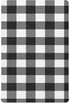Emelivor Black White Buffalo Plaid Crib Sheets for Boys Girls Pack and Play