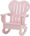 Emily Rose 18" Doll Adirondack Rocking Chair - Pink Wooden Heart-Back Design