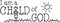 I am a Child of GOD Vinyl Wall Decal, Carved Letters Christian Quotes Art Home Décor for Kids Nursery Room Decoration