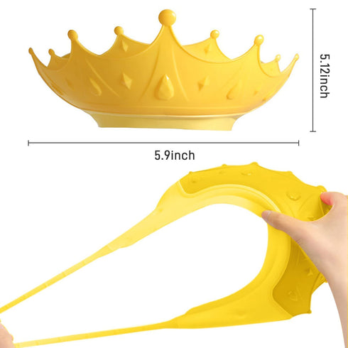 2 Pack Shower Cap Shield for Kids, Adjustable Baby Hair Washing Shield, Visor Hat for Eye and Ear Protection for 1-5 Years Old Children, Shampoo Cap Protect Baby Eyes