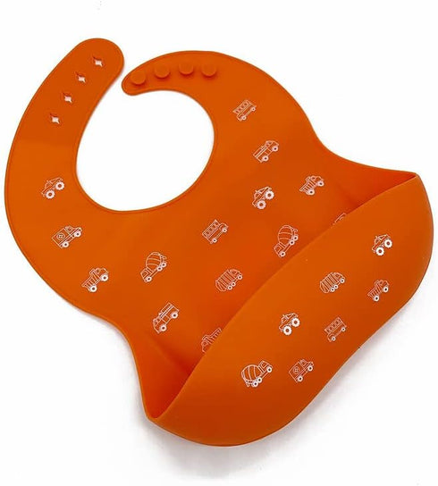 Adjustable Silicone Baby Bibs, Waterproof Feeding Supplies for Baby Eating