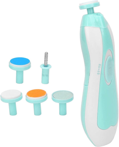 DOACT 6 Baby Infs Nail File, Baby Electric Nail Grinder Baby Nail File Kit Portable Infs Nail File with Grinding Head
