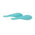 Nuby Silicone Mini Spoons - (2-Pack) Baby-Led Weaning Spoons for Babies - 4+ Months - Aqua