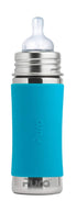 Pura Kiki 9oz/275ml Stainless Steel Infant Bottle w/Sleeve, Anti-Colic, 100% Plastic-Free, MadeSafe