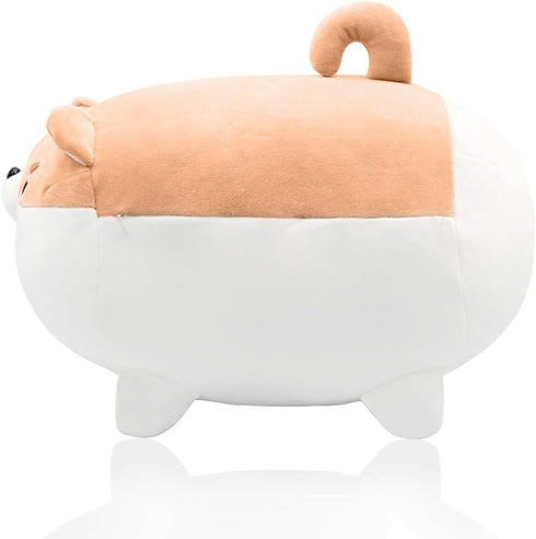 Auspicious Shiba Inu Stuffed Animal Plush - 15.8'' Cute Corgi Dog Pillow and Toy, Soft Kawaii Gifts for Boys and Girls