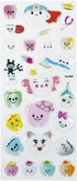 3D Cartoon Teeth Stickers, 12pcs Cute Tooth Paper Stickers for Kids Scrapbook
