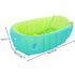 Pinsofy 06 Baby Inflatable Bathtub, Green Foldable Shower Basin, PVC Nonslip for Baby Gift Years Old Kids
