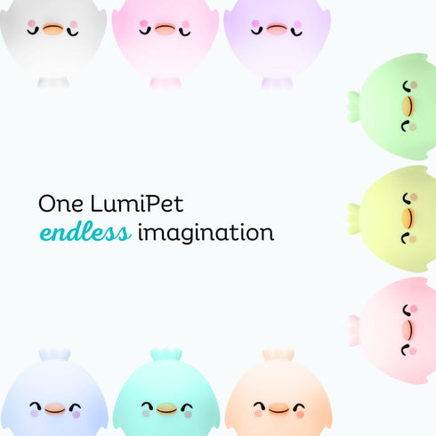 Lumipets Clara the Chick Squishy Silicone Night Light for Kids | Cute Night Light with Remote & Touch Control for Baby
