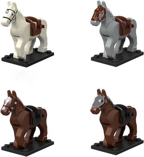 ALiquid Set 10 Custom Minifigure Horse for Lego Minifigures - Pcs