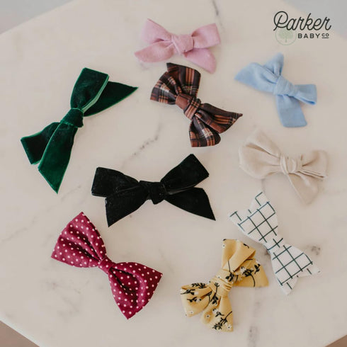 Parker Baby Girl Bows Clips, Assorted 10 Pack of Hair Accessories for Girls, "The Anne Set"