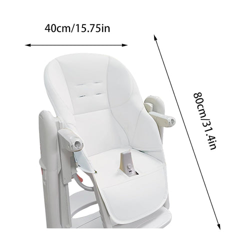 LAFANDE High Chair Covers for Baby, Baby Dining Chair Cushion, Breathable Cushion Dining Chair Cover, PU Leather Cover