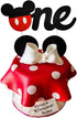 CHuangQi 1st Birthday Cake Topper - Happy Birthday Cake Banner, Mickey Inspired O-N-E Cake Topper for Boy & Girl