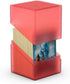 Ultimate Guard Boulder 100+ Classic Deck Case for 100 Double-Sleeved TCG Cards, Ruby, Secure Storage