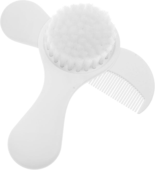 Outanaya Hair Brush and Soft Bristle Comb Set for Newborns, Gentle Scalp
