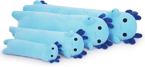 Long Soft Axolotl Stuffed Animals, Cute 50cm Plush Pillow Gifts for Kids Girlfriend (Blue)