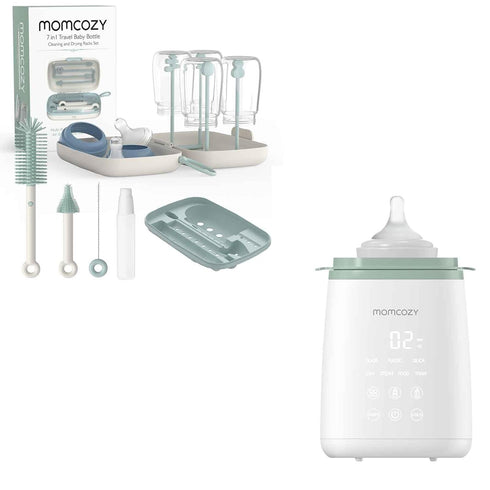 Momcozy Portable Bottle Brush Set & Momcozy Bottle Warmer