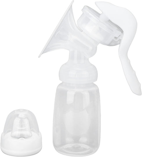Shanrya Breast Pump, Adjustable Suction Silicone Hand Pump Breastfeeding, Portable Manual Breast Pump for Nursing