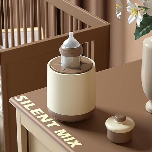 COUEMT Breast Milk Pitcher - Brown - Adjustable Baby Bottle Maker Formula Machine Even Milk Mix for Less Bubbles/Pumps