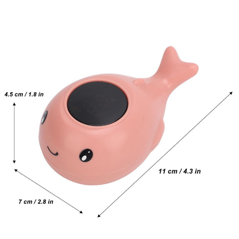 Whale Bath Temperature Tester, Digital Accurate Detection, Funny Baby Bath Temperature Monitor, Waterproof for Toilet