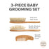 Set Set Baby Hair Brush for Newborns & Toddlers - Baby Brush and Comb - Ultra Soft Goat Hair Bristles, Perfect