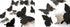 12Pcs 3D Butterfly Removable Wall Decals, DIY Home Decorations, Art Decor Stickers for Kids Bedroom, Black