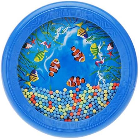 Musfunny Ocean Drum - Blue Gentle Sea Sound Music Gift for Kids, Educational Drum Tool