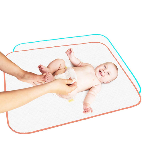 Portable Changing Pad - Waterproof Reusable Baby Changing Mats for Girls Boys