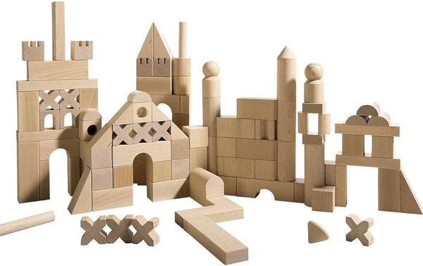 HABA Basic Building Blocks - 102 Piece Extra Large Wooden Set