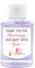 EKSPLODI Hand Sanitizer Labels Thank You for Showering Our Little One with Love Stickers, Baby Shower Favor Stickers