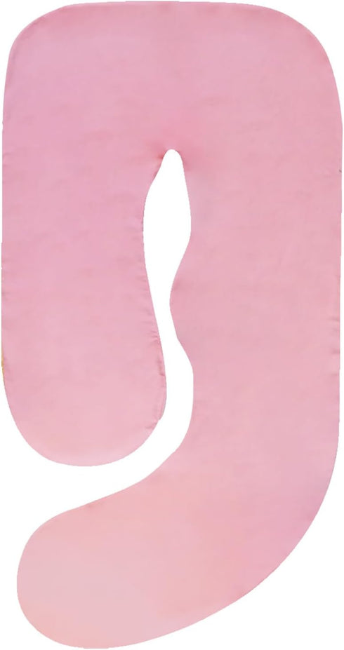 Elyxen Pregnancy Pillow Cover (ONLY Pillowcase) - G Shaped Pillow Case - Maternity Body Pillow Cover - Removable Soft
